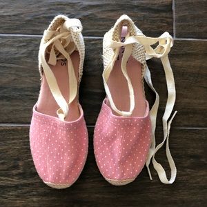 Nanos lace up espadrilles. Never worn before